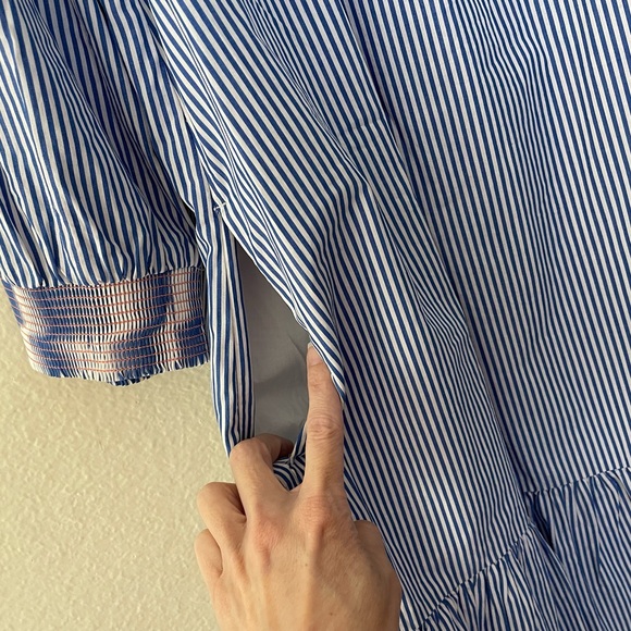 *NWT* J. Crew Embroidered Popover Dress With Ruffle Hem & Pockets - Picture 10 of 16